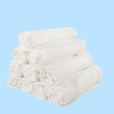 Mềm mại 70% tre 30% bông Gạc Chăn Năm lớp Vải gạc trắng