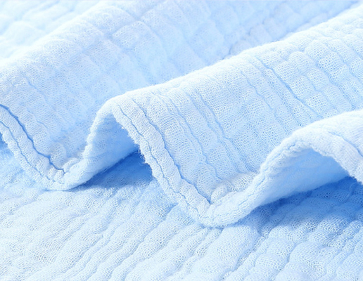 Vải gạc màu xanh Crinkle của The Yard Sáu lớp vải gạc quấn