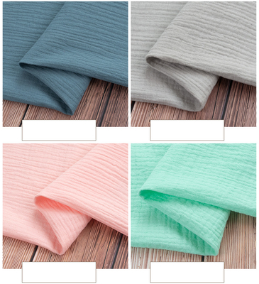 Vải cotton Crinkle thoáng khí của sân 156X120 Chăn gạc lớn