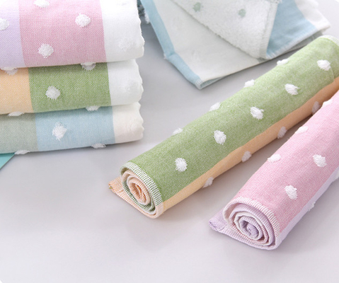 Hoa văn sống động Crepe 100 cotton Jacquard vải ba lớp