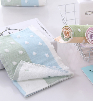 Hoa văn sống động Crepe 100 cotton Jacquard vải ba lớp