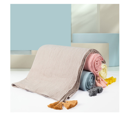 Nhiệt độ không đổi Vải gạc cho bé Crepe giữ ấm 135GSM