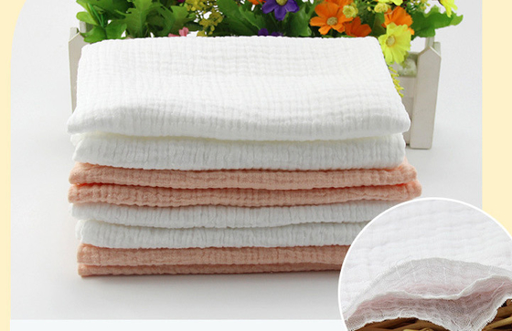Nhiệt độ không đổi Vải gạc cho bé Crepe giữ ấm 135GSM