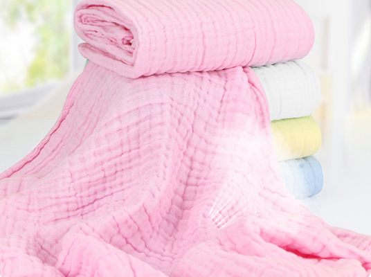 Vải gạc cotton co giãn 6 lớp thoáng khí cấp A cho túi ngủ