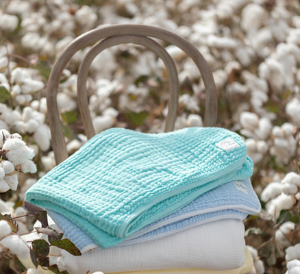 Y tế 8 lớp Swaddle Gạc vải 108X100 Vải bọc trẻ sơ sinh