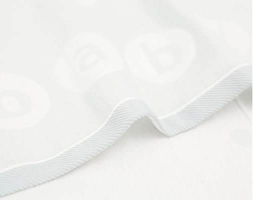 Hai lớp Vải bông Jacquard đầy màu sắc 130gsm Hoa văn sống động