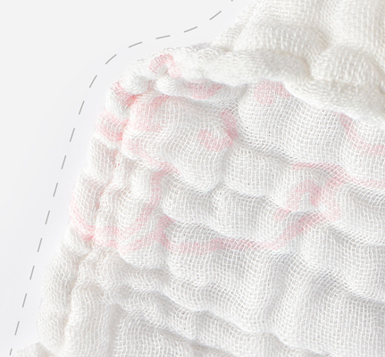 Chăn bông Muslin trắng nhiều lớp 180GSM 195GSM Thoải mái