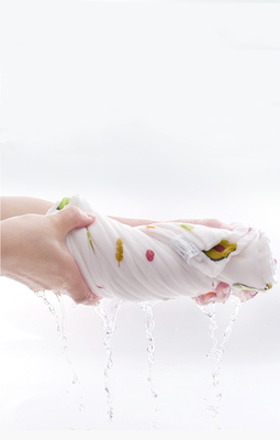 Lớp A Pure Modal 30S Vải băng đôi màu trắng Quần áo