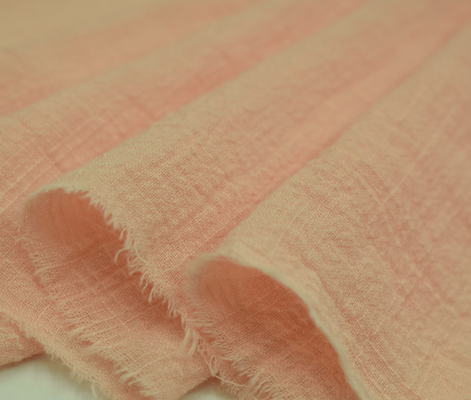 Môi trường 110GSM Vải chăn Muslin Vải gạc màu cam