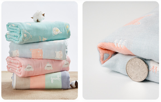 Crepe Combed Cotton Jacquard Chất liệu Thoải mái Hút nước Mạnh