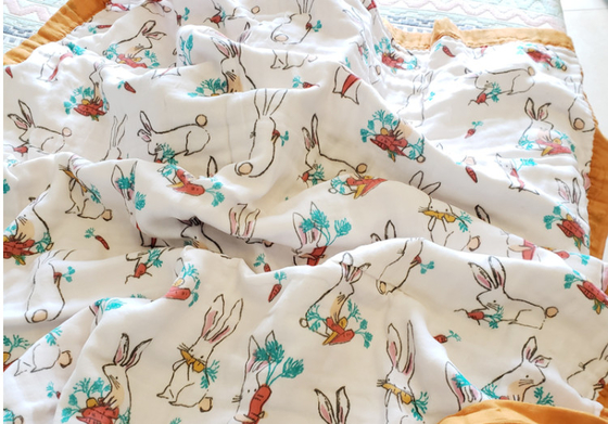 Gạc vải in tùy chỉnh cho bé 180GSM Chống tia cực tím tự nhiên