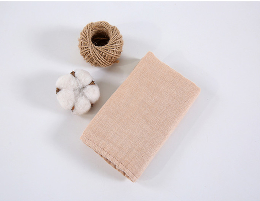 Vải gạc cotton dệt chống tĩnh điện 175X135 Vải gạc màu nâu Tan