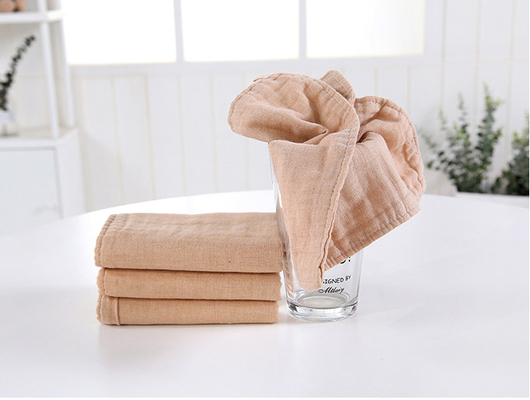 Vải gạc cotton dệt chống tĩnh điện 175X135 Vải gạc màu nâu Tan