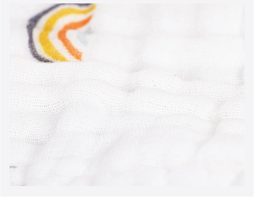 Vải gạc in bốn lớp không xoắn 220GSM Chăn trẻ em Cảm giác mềm mại
