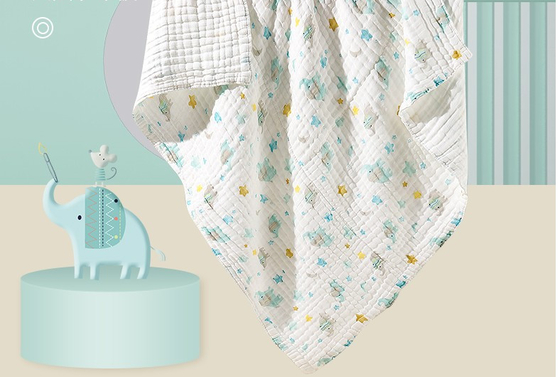 Năm lớp 240GSM Vải gạc mỏng Vải bọc chăn vải thoáng khí