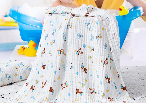 In động vật Vải dệt Crepe in Gạc 100m / Cuộn mịn Thoải mái