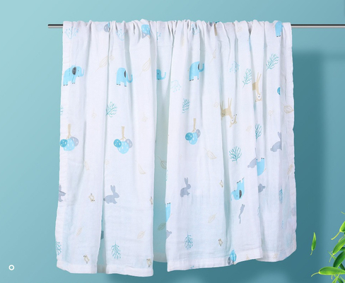 Vải gạc in bốn lớp Vải mềm mại cho bé có chiều rộng 53 inch