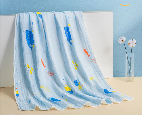 Vải gạc in bốn lớp Vải mềm mại cho bé có chiều rộng 53 inch