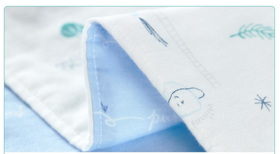 In 40S sợi Dày tự nhiên Crepe 260GSM Khăn tắm tã lót Khăn tắm Bao gồm sáu lớp Gạc vải cotton