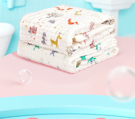 Sáu lớp Cotton Crinkle Gạc Vải 250GSM Vải Gạc Số lượng lớn