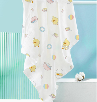 Sợi chải kỹ Màu hồng nhạt Màu xanh Muslin Vải quấn của The Yard 110GSM