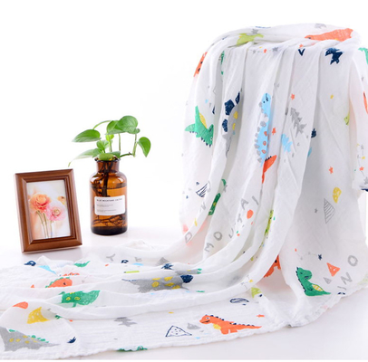 Hoa văn sống động 40S 115GSM Muslin Gạc vải của sân cho quần áo trẻ em