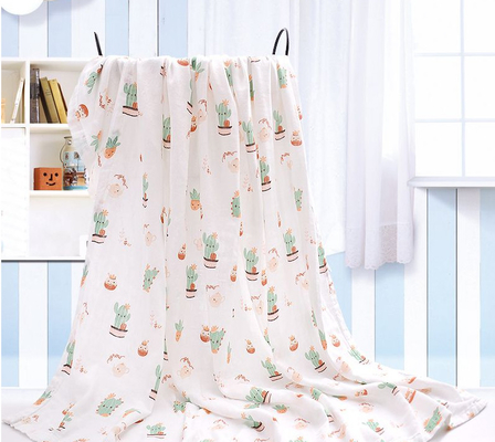 Khăn trải giường đôi vải Muslin in hình động vật bởi The Yard 110GSM Gạc vải Muslin