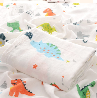 Vải gạc cotton hai lớp 40S chần gòn 110GSM Chăn trẻ em