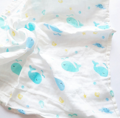 Vải gạc cotton hai lớp 40S chần gòn 110GSM Chăn trẻ em