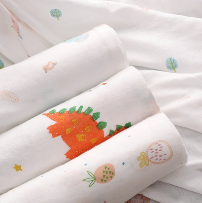 Vải gạc đôi màu trắng nhiều lớp