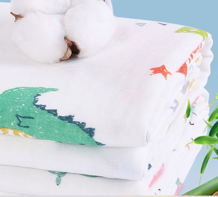 Vải gạc đôi màu trắng nhiều lớp
