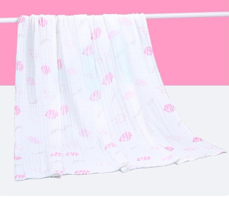 Vải gạc 4 lớp được thiết kế sinh động 210gsm Chất liệu quấn mềm cho bé