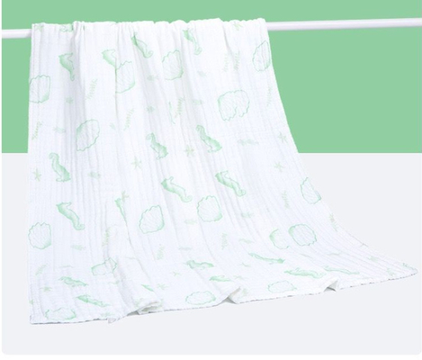 Vải gạc 4 lớp được thiết kế sinh động 210gsm Chất liệu quấn mềm cho bé