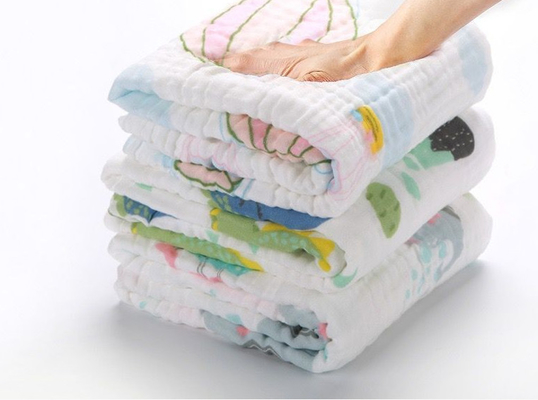 Trẻ sơ sinh 40S Vải bông tinh khiết 4 lớp cho quần áo trẻ sơ sinh chống tĩnh điện