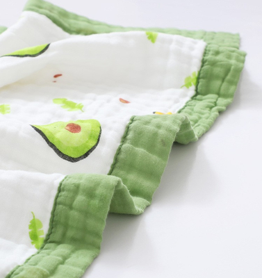 Hoa văn sống động Chải bông vải 4 lớp Gạc cho trẻ sơ sinh Bao bọc