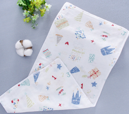 Khăn tay trẻ sơ sinh 60S Double Cotton Gạc Vải Chống Uv 110GSM