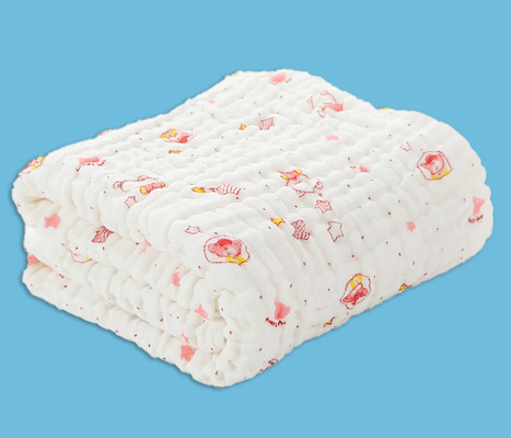 Lớp A Vải gạc cotton nhiều lớp Crepe Khăn thấm nước bọt cho trẻ sơ sinh