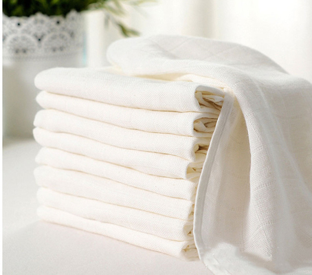 Vải gạc cotton trắng chải kỹ mùa hè mỏng 40S không có hóa chất