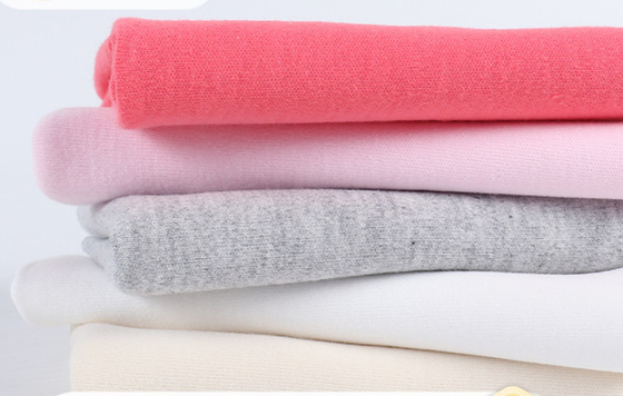 190GSM Quần áo trẻ em Vải gạc tự nhiên 40S Bàn chải Lược Double Jersey