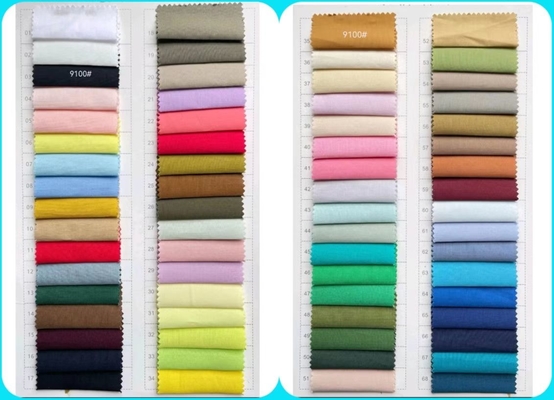 Vải cotton 100 phần trăm cho áo sơ mi dệt thoi Sợi 40S 130GSM A Class