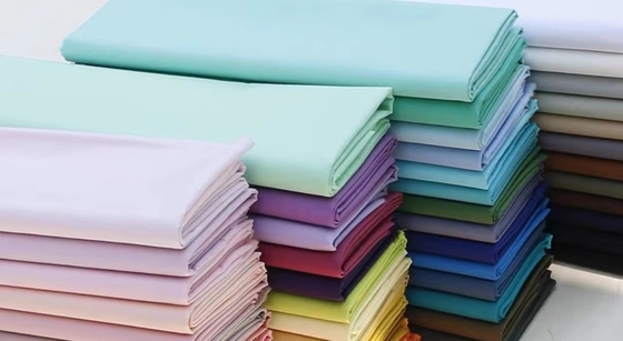 133X100 Cotton Đồng Phục Vải 50SX50S Giả Tencel 110GSM Dệt Áo Sơ Mi Trẻ Em Nam Kim Dài