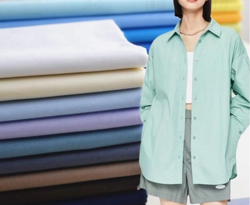 Twill Stretch Spandex Comb Cotton Áo vải 21sX21s 250GSM Áo đồng phục