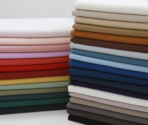 Vải áo sơ mi cotton Tencel giả Quần áo thường 40sX40s 185GSM Độ bền cao nhuộm rắn
