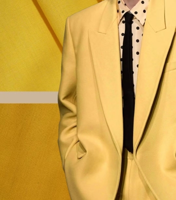 5% Wool 2% Tencel 2% Spandex 2% Acid 73% Polyester And15% Rayon Blazer