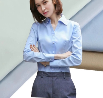 60% Cotton 40% Polyester Twill CVC Fabric ` quần quần áo làm việc hàng ngày 125gm Áo vải văn phòng