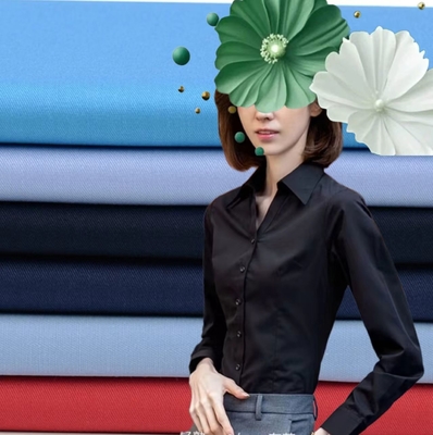 CVC 60% Cotton 40% Polyester Áo Áo Áo Công việc Áo đồng phục Áo Ứng dụng Công ty Áo bảo vệ Áo
