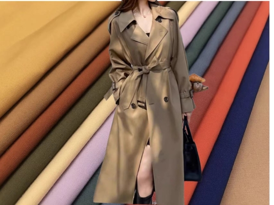 CVC 55% Cotton 45% Polyester 180gsm Đồng phục văn phòng vải quần áo doanh nghiệp