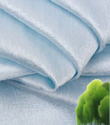110GSM Satin Crinkle Fabric - Polyester nhẹ như lụa với kết cấu nhăn cho váy thanh lịch