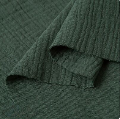 130GSM 100% Cotton Double Gaze Fabric Breathable Organic Cotton Muslin Fabric cho quần áo trẻ em
