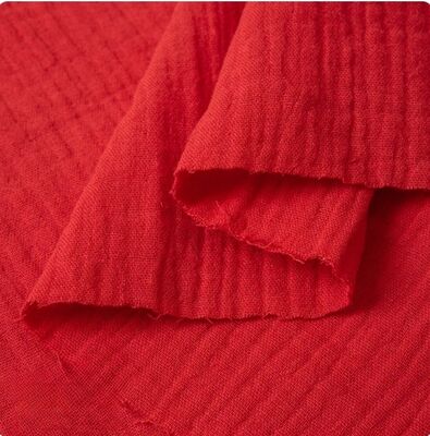 130GSM 100% Cotton Double Gaze Fabric Breathable Organic Cotton Muslin Fabric cho quần áo trẻ em